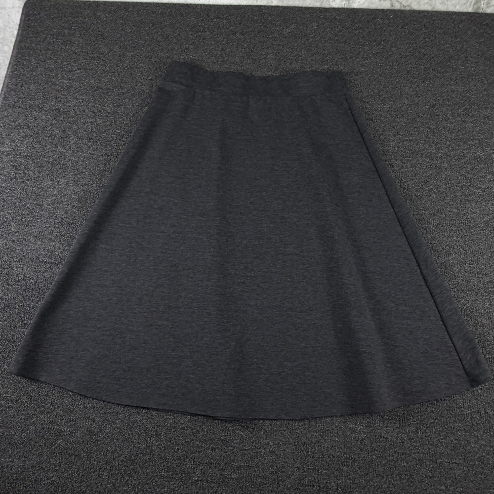 Dana Buchman Skirt Womens XL A-Line Charcoal Gray Heathered Stretch EUC